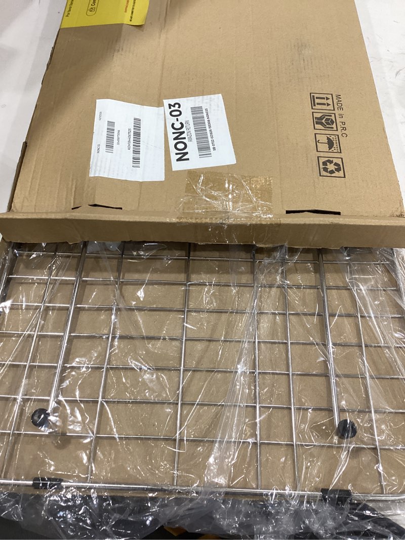 Condition photo showing New/Like New for Kitchen Sink Grid and Sink Protectors, Stainless Steel Sink Grids for Bottom of Kitchen Sinks, 26" x 14" with Rear Drain for Single Bowl Sinks