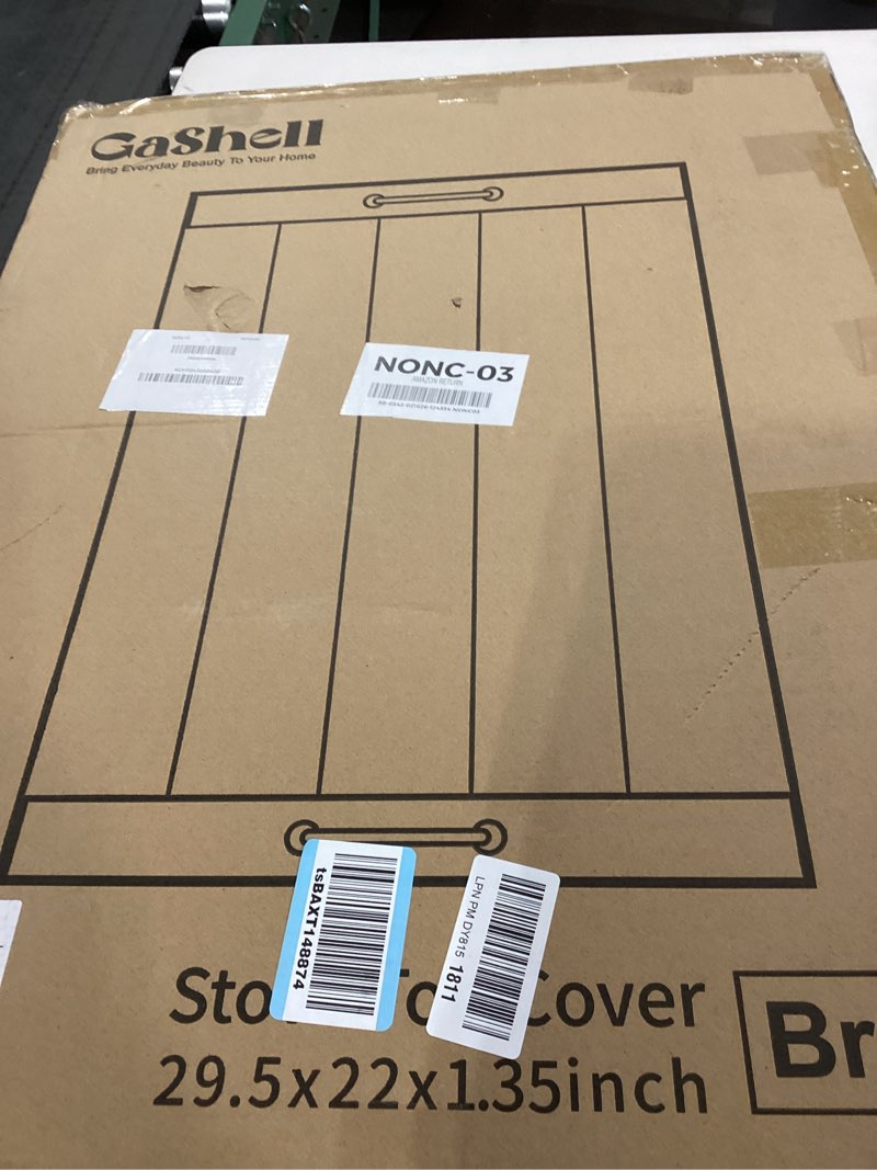 Condition photo showing Good Condition for Noodle Board Stove Cover with Handles, Multiple Stove Top Cover Board for Electric/Gas Stove Top(Retro Brown)