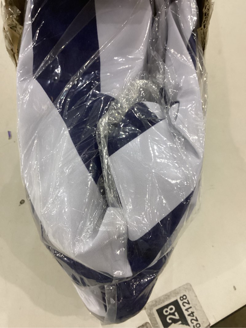 Condition photo showing New/Like New for Beach Cabana - 6FT Beach Umbrella with UPF 100+ UV Protection & Sunshade Curtain - Waterproof Tent - Portable Shade, Easy to Set Up, Perfect for Family & Friends, Navy Blue
