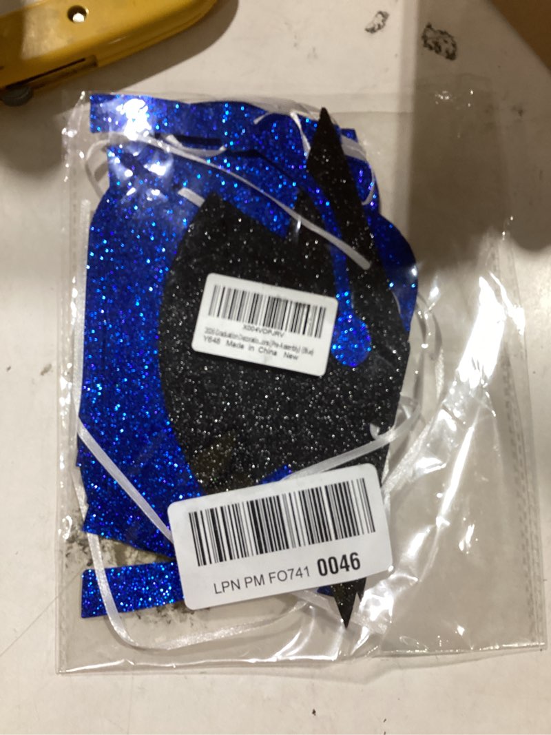 Condition photo showing New/Like New for 2026 graduation decorations - blue glitter class of 2026 banner, we are so proud of you, congrats grad 2026, 2026 graduation party decorations (pre-assembly) (blue)