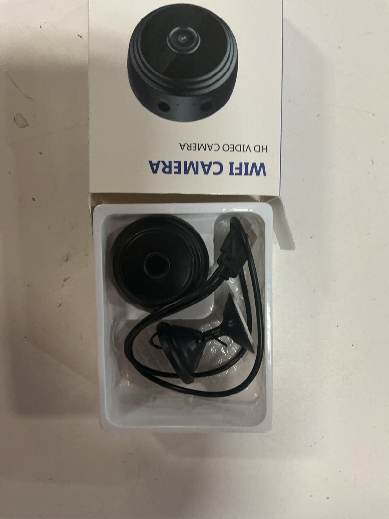 Condition photo showing Good Condition for 1pcs only 0.9 inch hidden camera with audio/video mini small spy home indoor night vision motion detection baby monitor wireless outdoor nanny wifi espias security secret (1, black, mini)