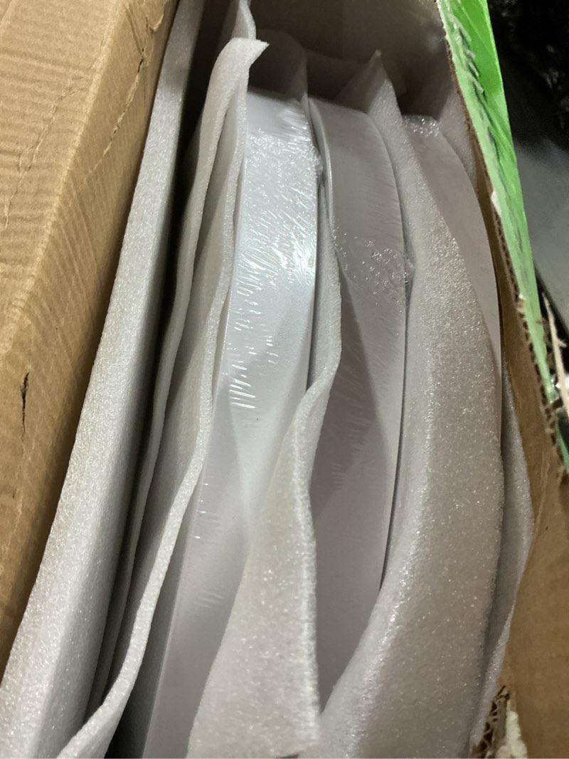 Condition photo showing New/Like New for 4pk 15.8 inch led flush mount ceiling light, 32w, 3480lm, 3000k/4000k/6000k cct selectable, round flat panel light low profile ceiling light fitures for hallway, kitchen, bedroom, laundry room 15.8" white