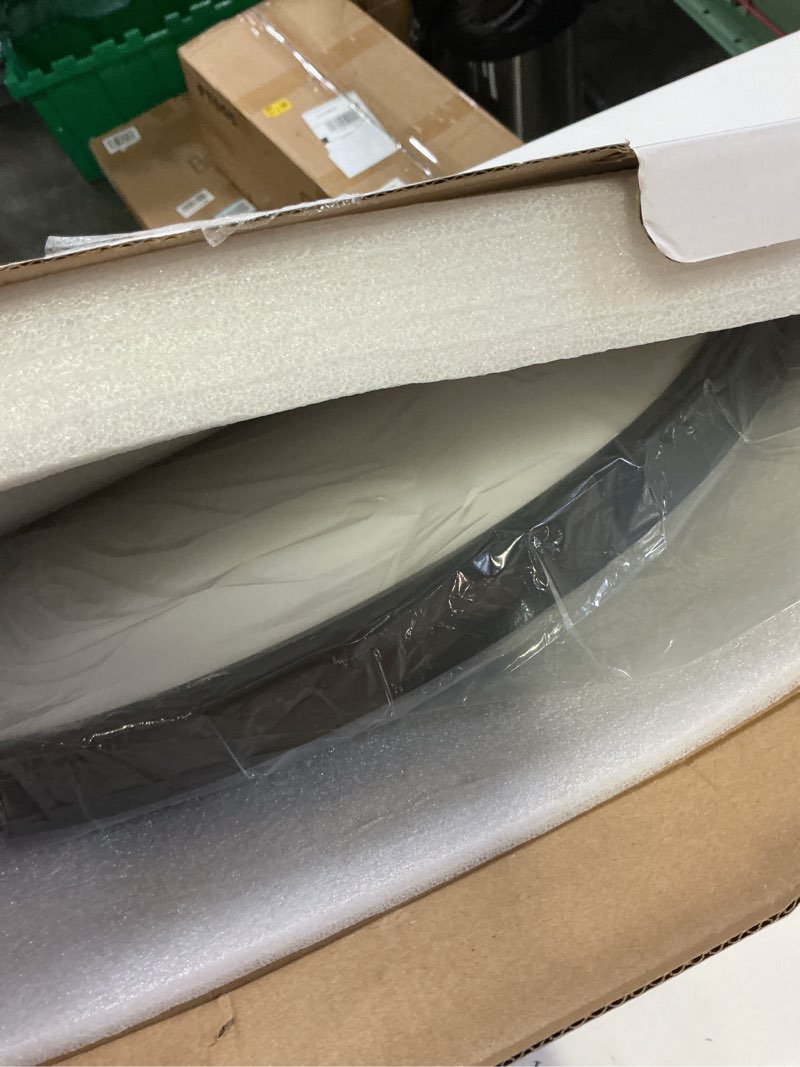Condition photo showing New/Like New for 20 inch large led flush mount ceiling light fixture,45w,4600lm,3000k/4000k/6000k cct selectable,0.9 inch super slim round ceiling light for bedroom,hallway,kitchen (dimmable black 1pk) black 20"-1pk