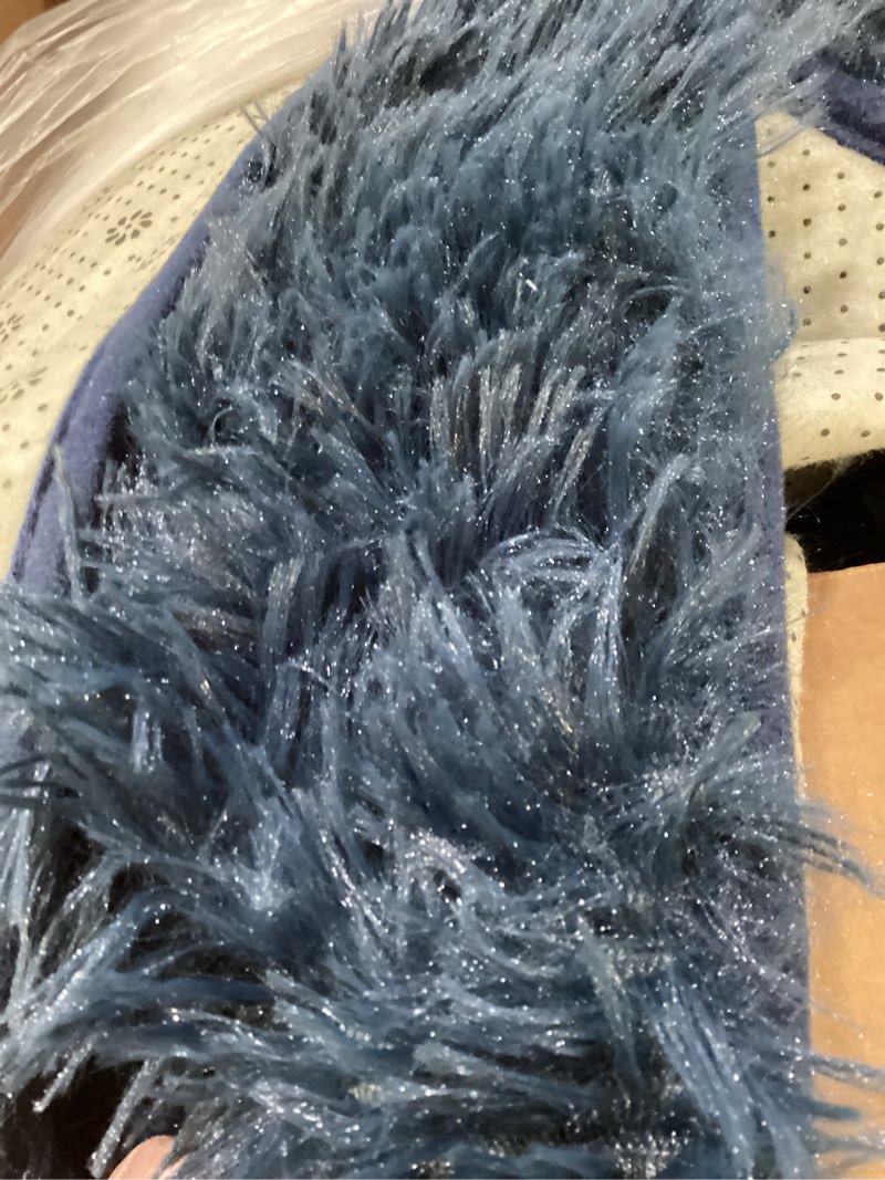 Condition photo showing Good Condition for YQQRIGRO Area Rugs for Living Room Bedroom, 6x9 Feet Navy Blue Soft Fluffy Shaggy Rug, Large Indoor Floor Carpet for Kids Girls and Boys, Nursery Rooms Home Dorm Decor Aesthetic 6' x 9' (Rectangular) Navy Blue