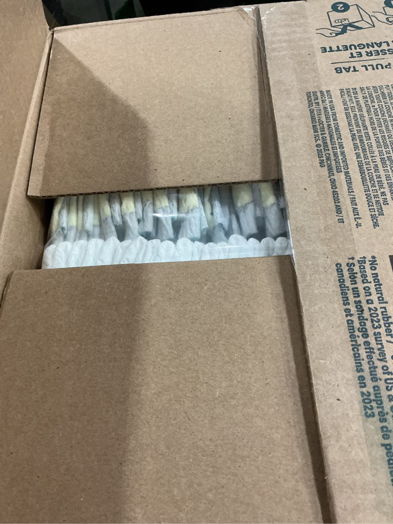 Condition photo showing New/Like New for pampers swaddlers diapers, size 1 (8-14 lbs), 198 count, absorbent, keeps baby dry and comfortable, skin safe disposable baby diaper (packaging may vary) size 1 198