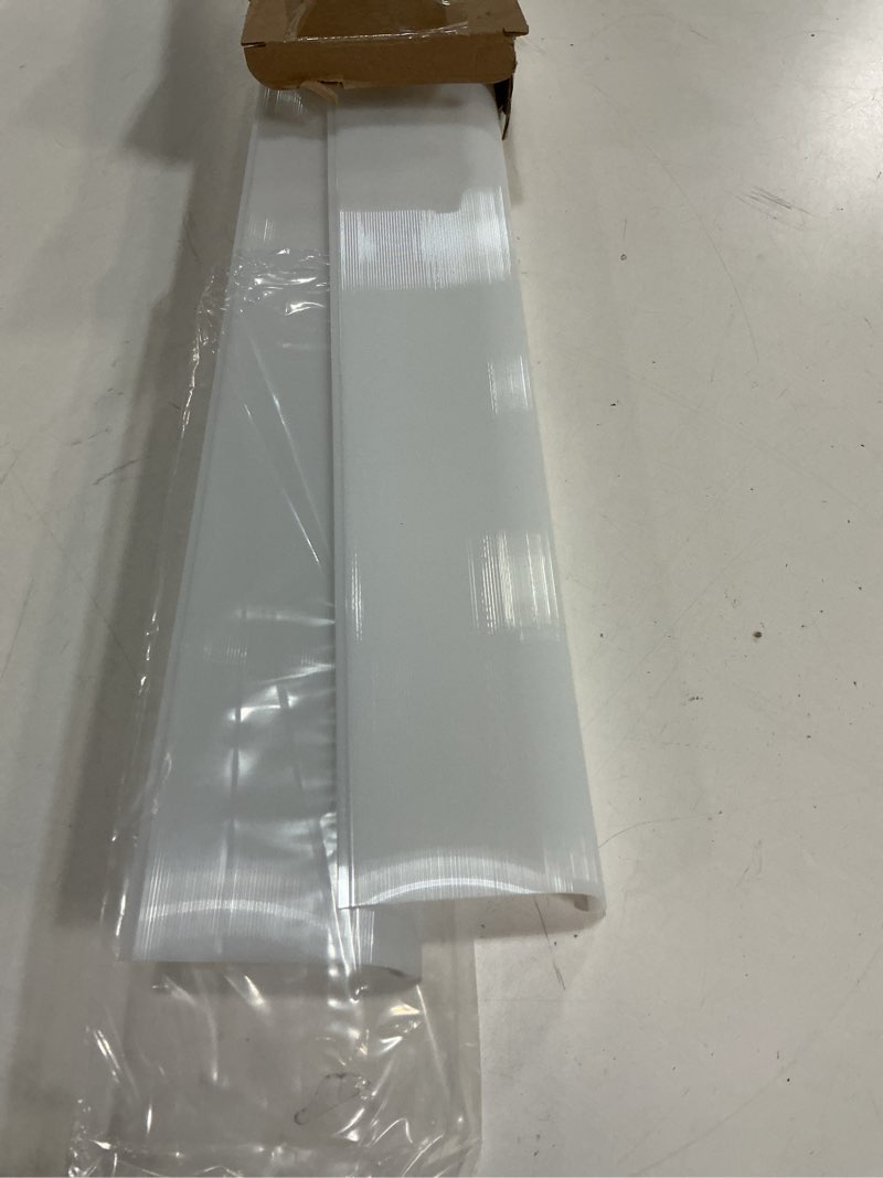 Condition photo showing Good Condition for Retisee 2 Pack 24" Under Cabinet Light Cover Replacement White Ribbed Acrylic Lens Diffuser Curved Low Profile for Under Counter Fluorescent Lights Fixture Kitchen Bathroom Vanity, 2-3/4"W x 1-3/8"H