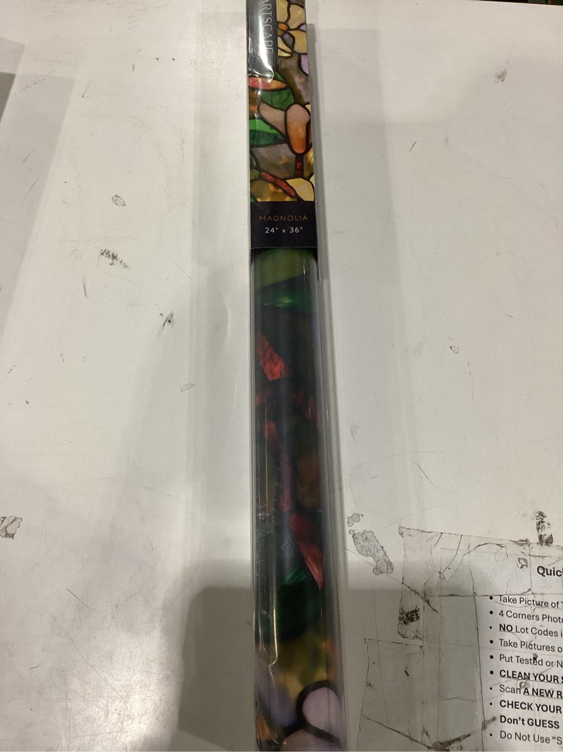 Condition photo showing Good Condition for artscape 01-0113 decorative window film, 24 inch x 36 inch (pack of 1)