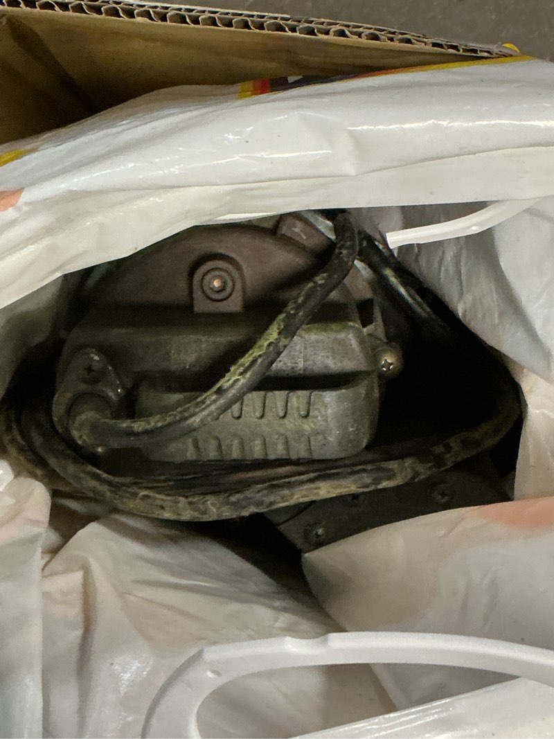 Condition photo showing As Is for zoeller 3/4 hp 80 gpm cast iron vertical float switch ac submersible sump pump