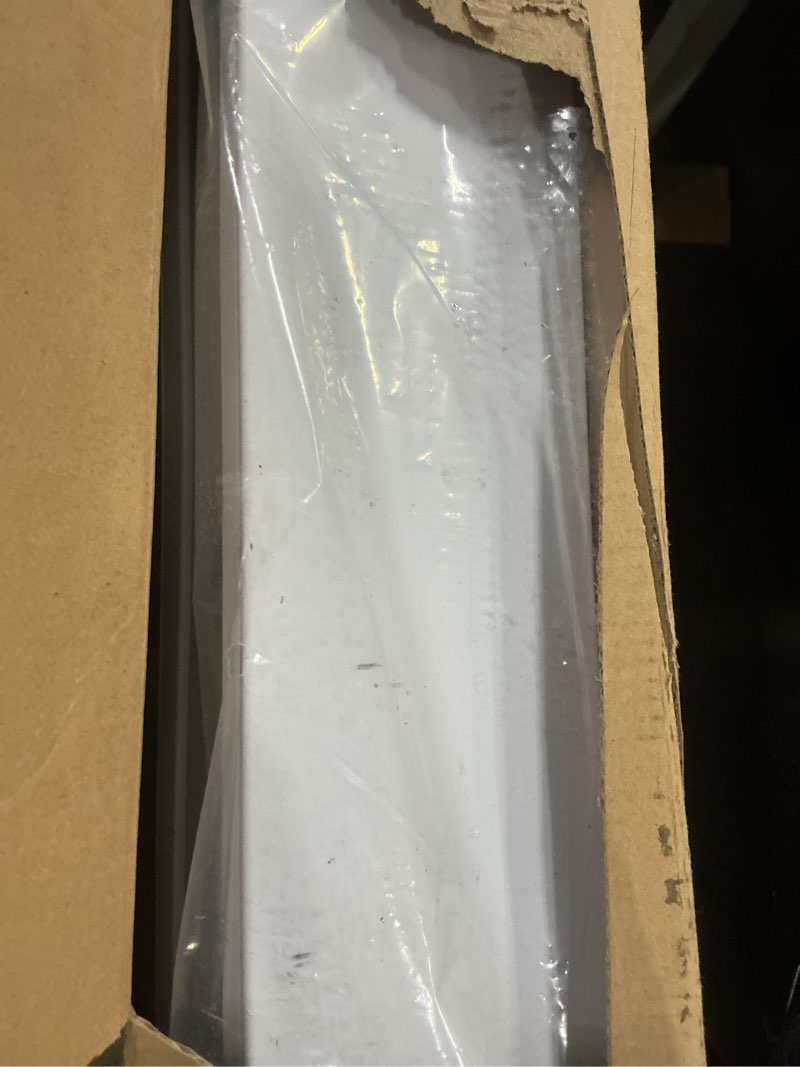 Condition photo showing New/Like New for joydeco no drill blackout shades, free-stop cordless roller shades, uv protection, thermal insulated blinds for indoor windows, easy install window blinds for home and office (white, 62" w x 75" h) white (no drill) 62"w x 75"h