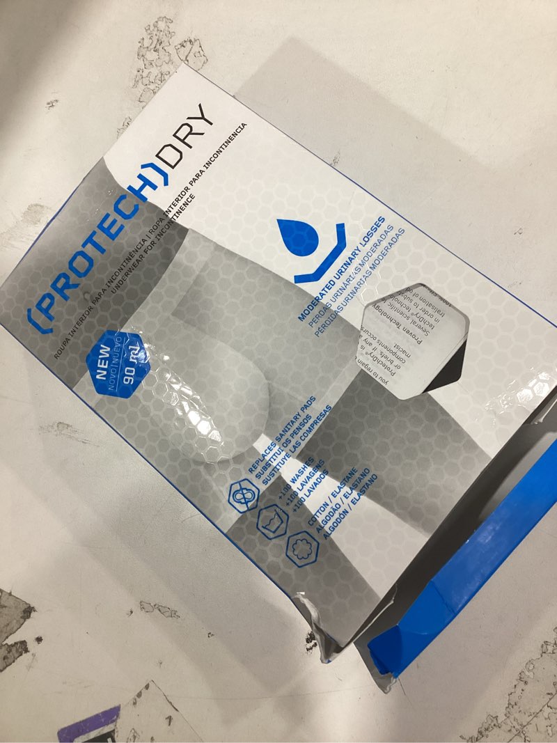 Condition photo showing New/Like New for washable & reusable urinary incontinence cotton boxer brief underwear for men, black small