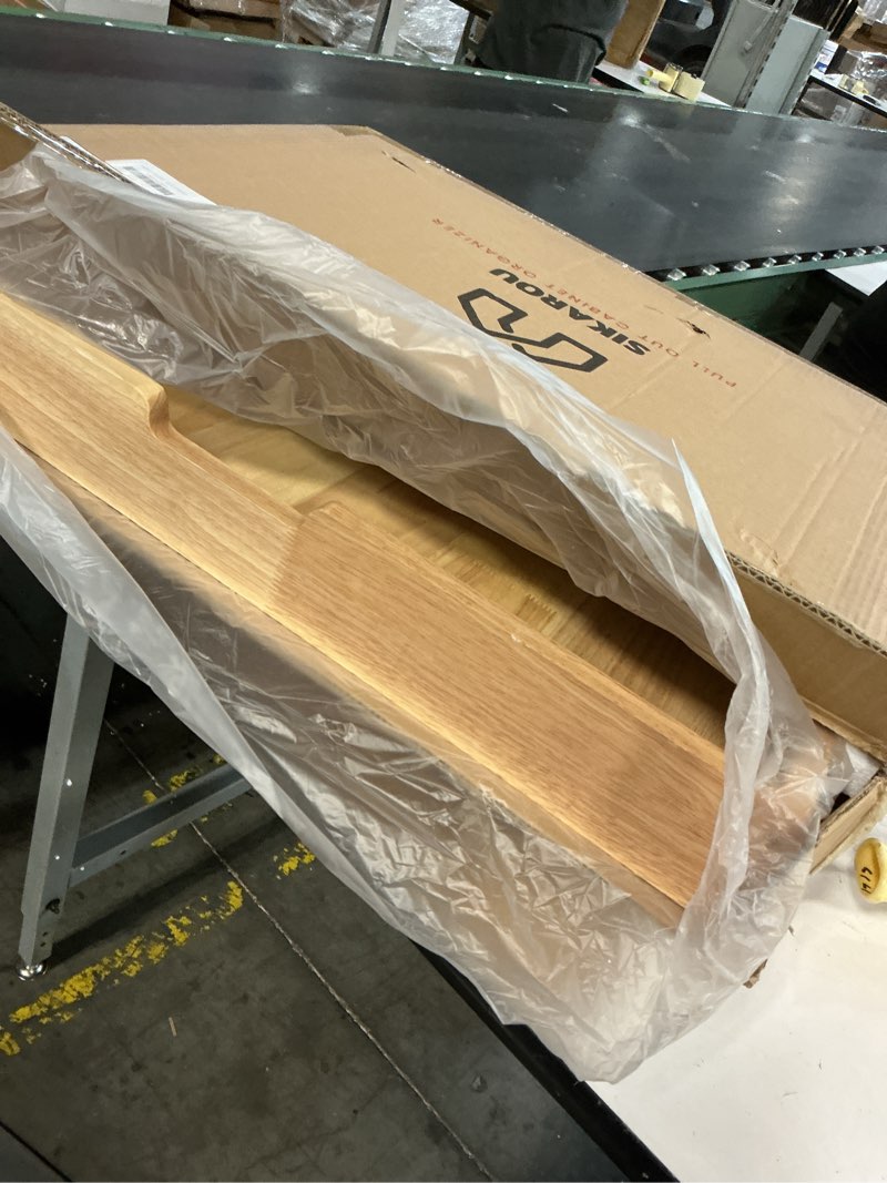 Condition photo showing Good Condition for Wood Pull Out Cabinet Organizer 26" W x 21" D, Heavy-Duty Sliding Drawers for Inside Cabinets Storage and Organization for Kitchen, Pantry, Bathroom Single Tie 26*21 in