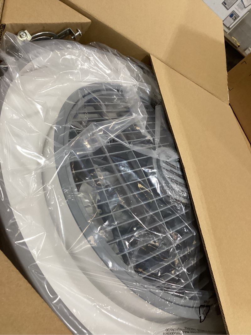 Condition photo showing Good Condition for lediary 20 inch low profile ceiling fan with light, led bladeless ceiling fan, remote control enclosed flush mount ceiling fans with timming, 3000-6000k, 6 wind speed, 3000lm, 57w-grey rgb 20 inch rgb gray