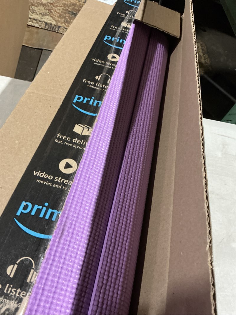 Condition photo showing As Is for Yoga Mat with Carry Strap for Yoga Pilates Fitness and Floor Workout at Home and Gym Non-slip 9 colors