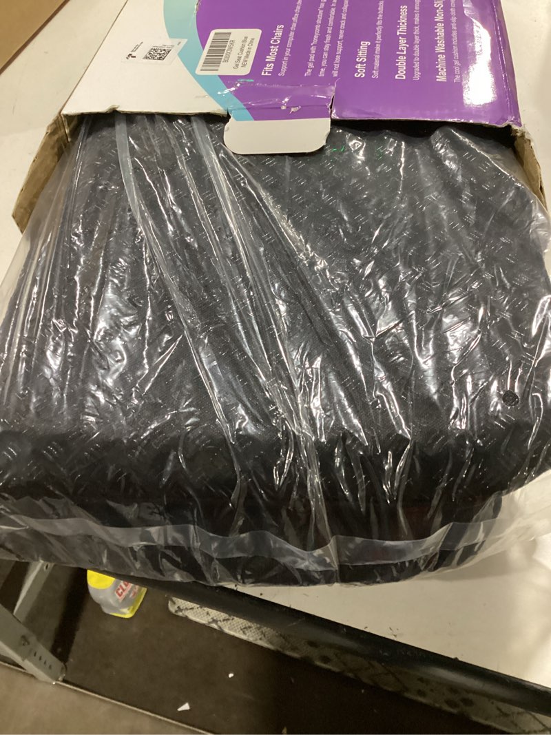 Condition photo showing Good Condition for Gel Seat Cushion, Cooling Thick Big Breathable Honeycomb Design Absorbs Pressure Points Seat Cushion with Non-Slip Cover for Office Chair Home Cars Wheelchair Black