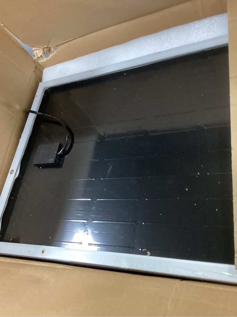 Condition photo showing Good Condition for 12000W Solar Street Light with Dual Solar Panels, Commercial Grade Parking Lot Lights with Large LEDs, Flood Lights Outdoor wth Motion Sensor and Remote Control for Yard, Street 1 Pack