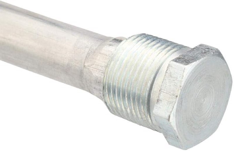 camco aluminum anode rod for hot water heater - 3/4-inch od x 42-inch - extends the life of your water heater tank by absorbing corrosion causing particles (11582)