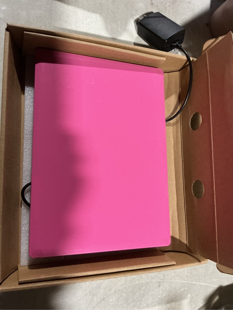 Condition photo showing As Is for 10.1inch laptop,quad-core processor with android 12.0 os,2gb ram,64gb emmc,built-in camera, wifi,usb interface,tpye-c charging for learning and entertainment (pink 2gb+64gb)