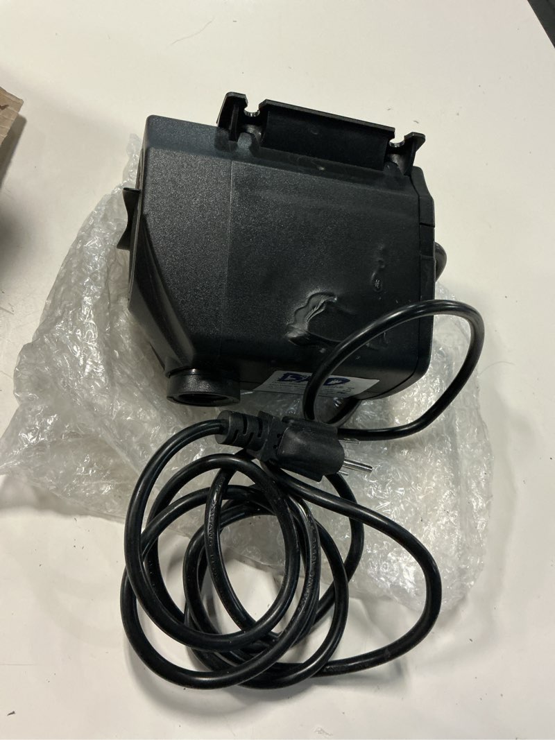 Condition photo showing Good Condition for growneer 1250gph submersible pump 110w fountain water pump 4700l/h, with 14.7ft high lift, 4 nozzles for aquarium, fish tank, pond, hydroponics, statuary, garden, black (1250gph)