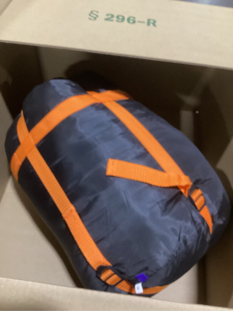 Condition photo showing Good Condition for Sleeping Bag for Adults Backpacking Lightweight Waterproof Cold Weather 30°F - Warm Thickened Camping Sleeping Bags Zip Together for Double Machine Washable Camping Travel Cycling Four Seasons