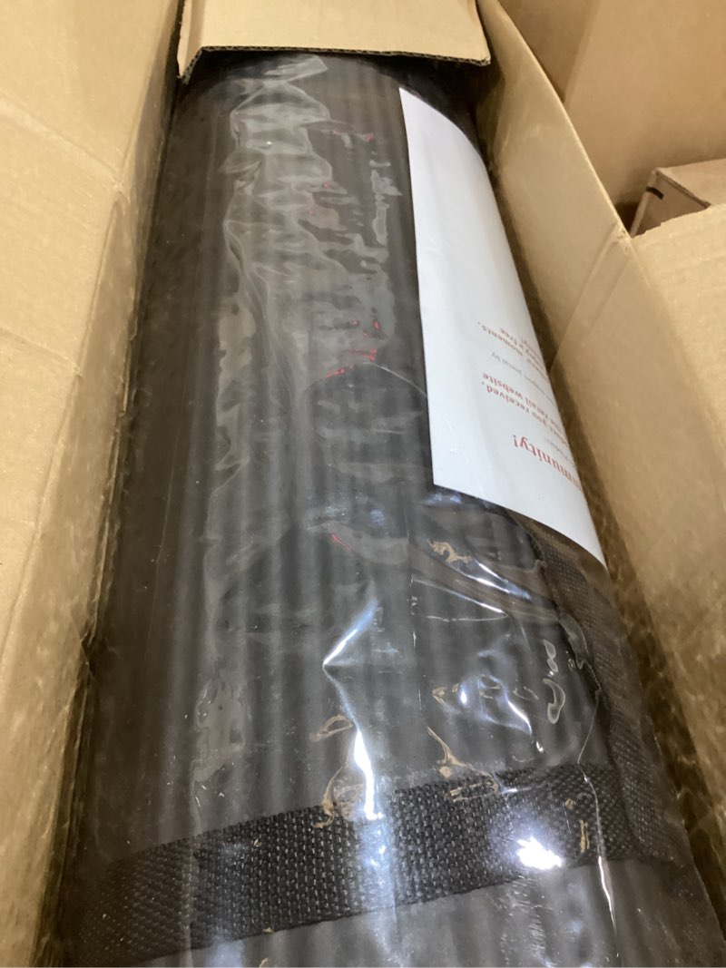 Condition photo showing Good Condition for Fitvids All Purpose 1/2-Inch Extra Thick High Density Anti-Tear Exercise Yoga Mat and Knee Pad with Carrying Strap, Multiple Colors Black