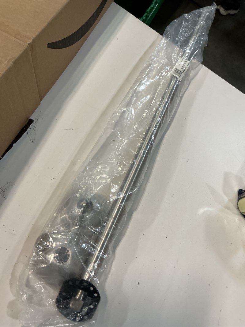 Condition photo showing Good Condition for Moen Curved Adjustable Length Fixed Mount Single Shower Curtain Rod for Bathroom, Brushed Nickel Finish, CSR2160BN