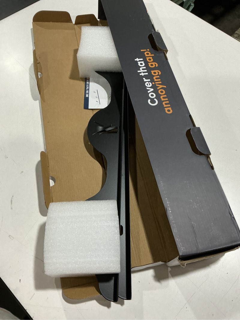 Condition photo showing Good Condition for Linda’s Essentials Stove Gap Covers Stainless Steel (2 Pack), 316 Stainless Steel Stove Gap Covers Heat Resistant Oven Gap Filler Seals Spaces Between Stovetop and Counter (23.4 Inches, Black (Steel)) 23.4 Inches Black (Steel)