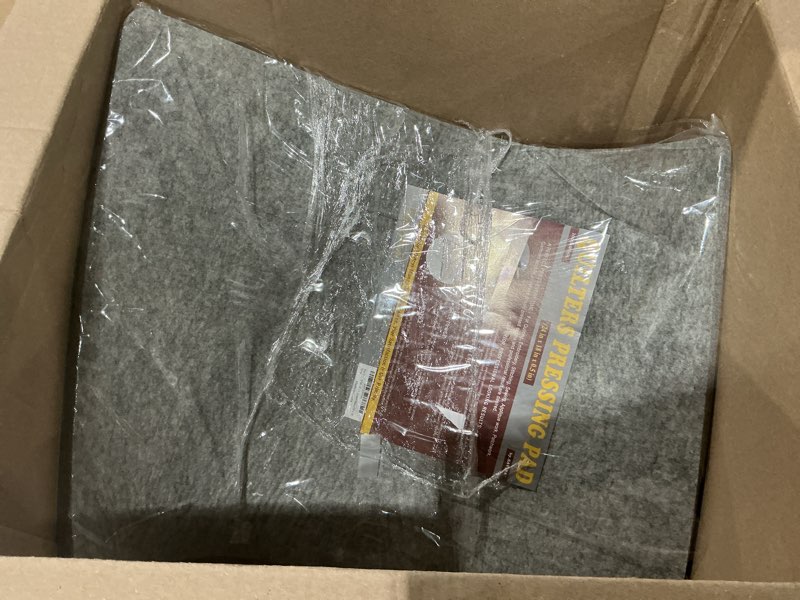 Condition photo showing Good Condition for wool pressing pad - 24in x 18in quilting ironing pad - 100% new zealand felted wool iron board for quilters, great for quilting sewing projects by savina 24" x 18"