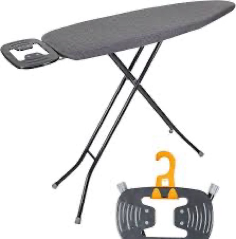 Ironing Board, Compact and Space Saver Ironing Board with Extra Thick 3 Layers Cover, Height Adjusta