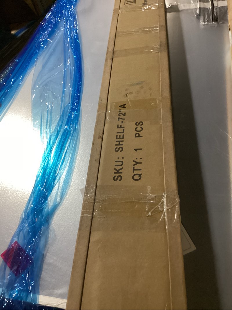 Condition photo showing New/Like New for 72 Inch Fireplace Mantel Shelf with Corbels, Rustic Floating Shelf for Wall, Wooden Fireplace Mantle for TV Mounting & Living Room, Black 72" Black