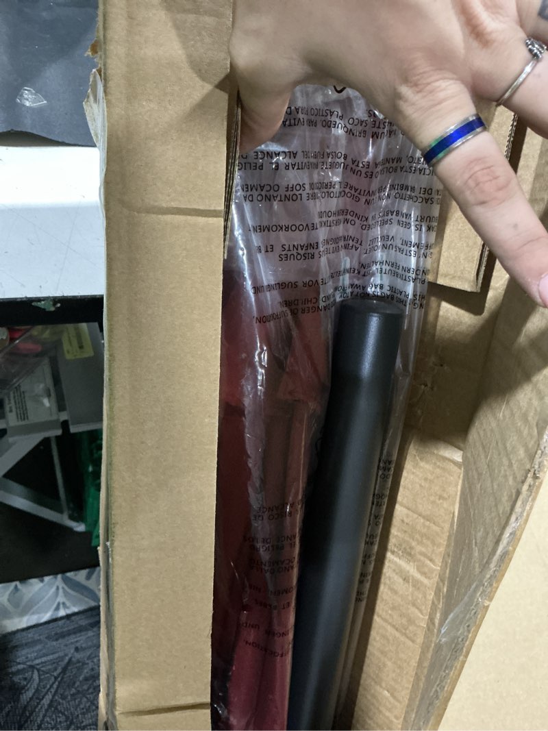 Condition photo showing Good Condition for sundale outdoor solar 80 led 9 ft patio umbrella with sand bag umbrella base, outdoor umbrella with tilt and crank, red 9ft red