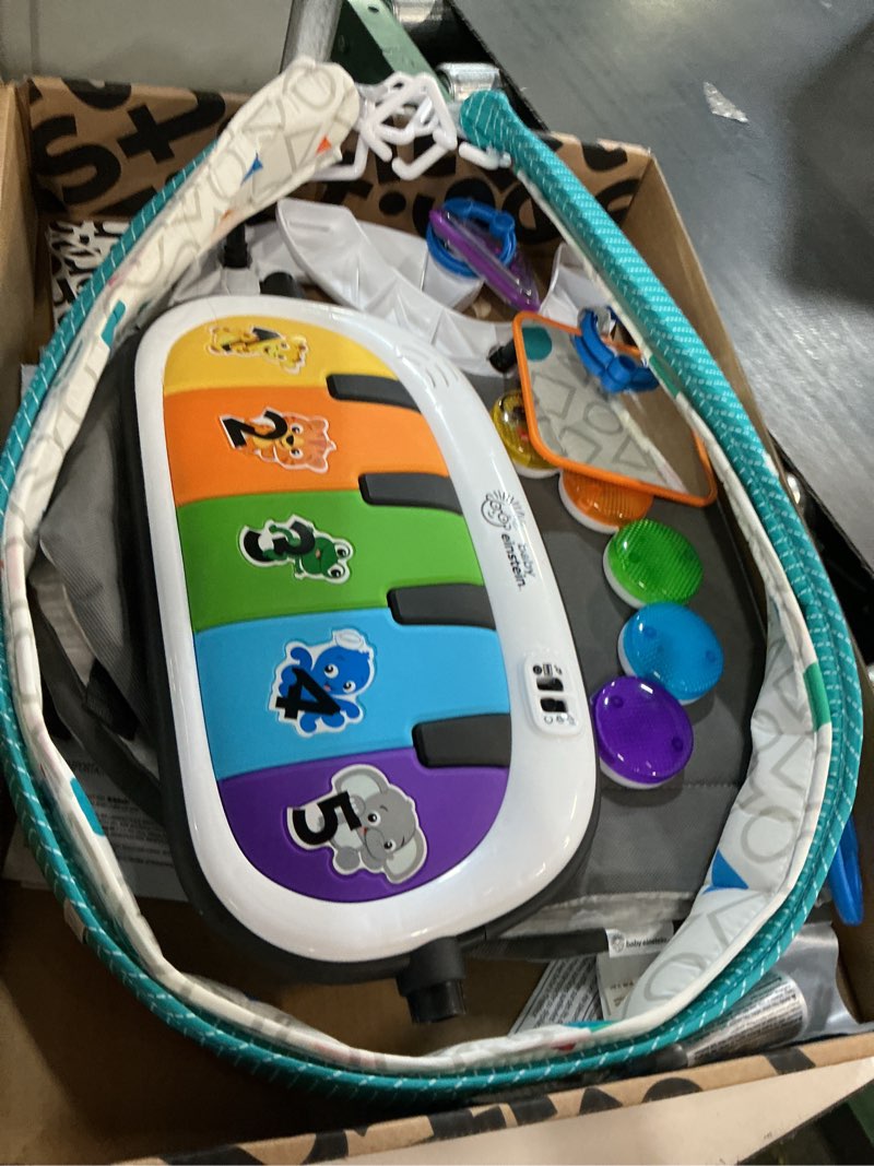 Condition photo showing As Is for baby einstein 4-in-1 kickin' tunes music and language play gym and piano tummy time activity mat kickin tunes 4-in-1 mat