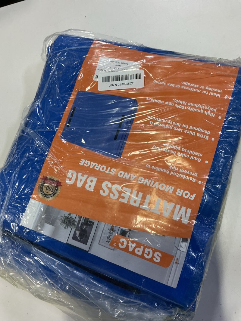 Condition photo showing New/Like New for sgpac heavy duty mattress bags for moving and storage,extra thick twin mattress storage bag,mattress cover for moving with reinforced handles and zipper closure to prevent rips,made of new material 1 twin
