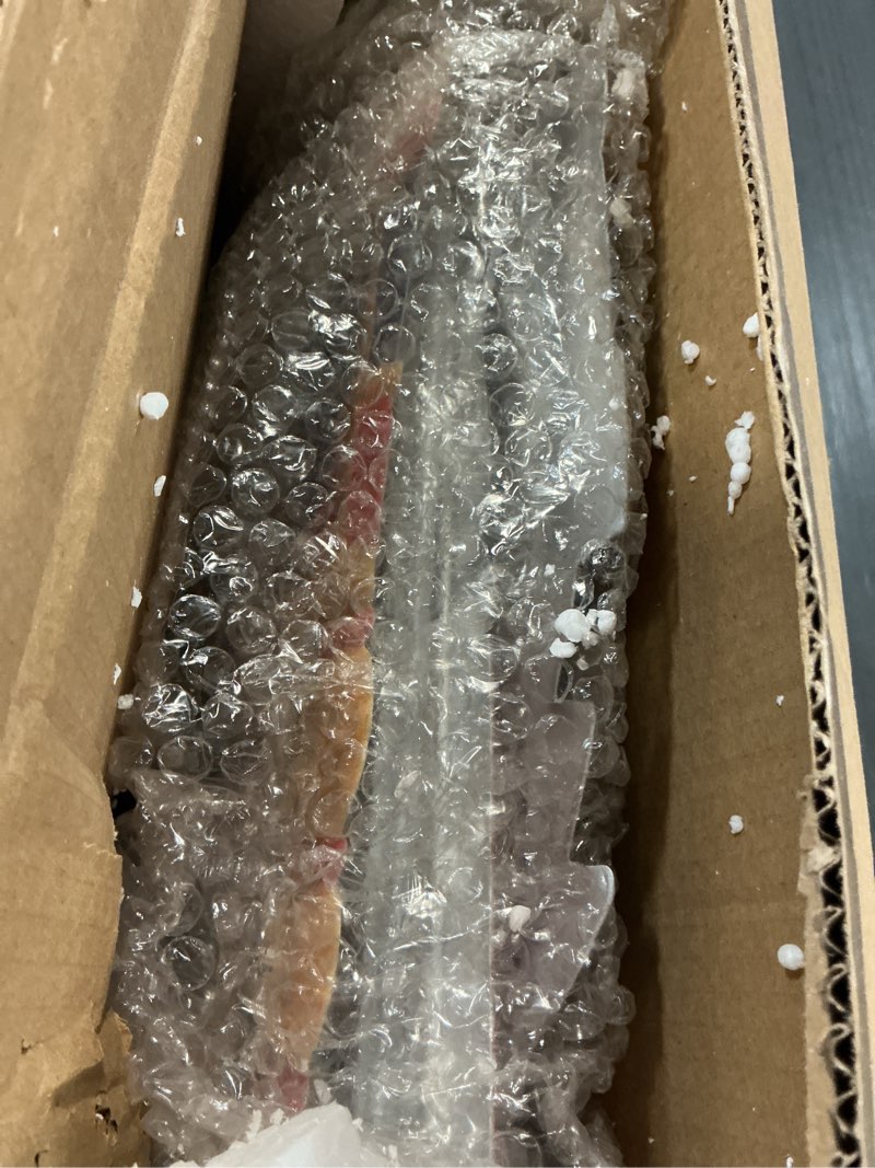 Condition photo showing As Is for Solar Christmas Nutcracker Garden Decorative Lights Yard Stakes Outdoor 2Packs of 45.28In Nutcracker Soldier Standing for Driveway Door Garden Yard Lawn