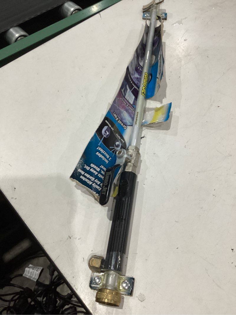 Condition photo showing As Is for turbo jet power washer high pressure spray nozzle
