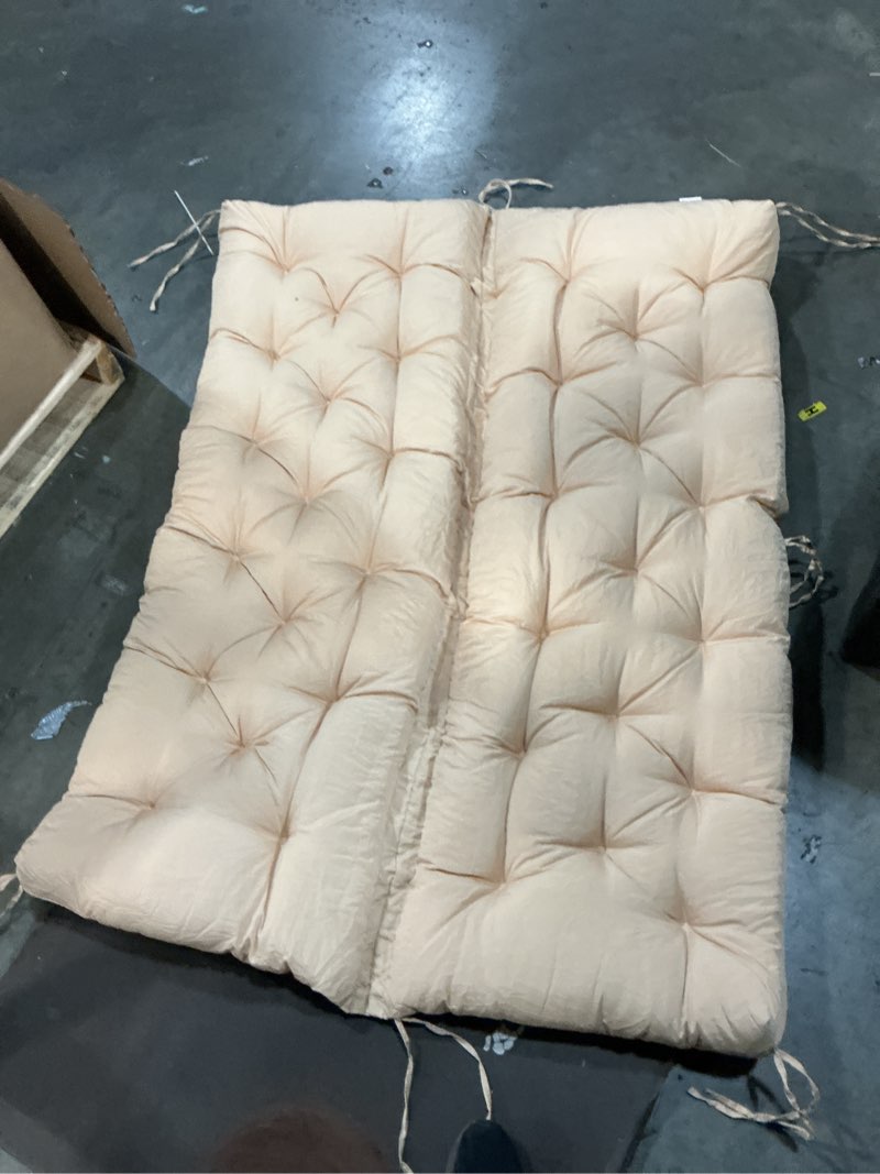 Condition photo showing As Is for swing cushion replacement outdoor porch swing cushions waterproof swing cushions 2-3 seater replacement washable swing replacement cushions, for outdoor patio porch swing cushions
