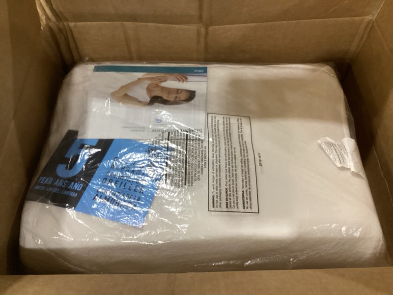 Condition photo showing Good Condition for sleep innovations memory foam contour pillow, standard size, head, neck, and shoulder alignment, side and back sleepers, medium support standard contour pillow