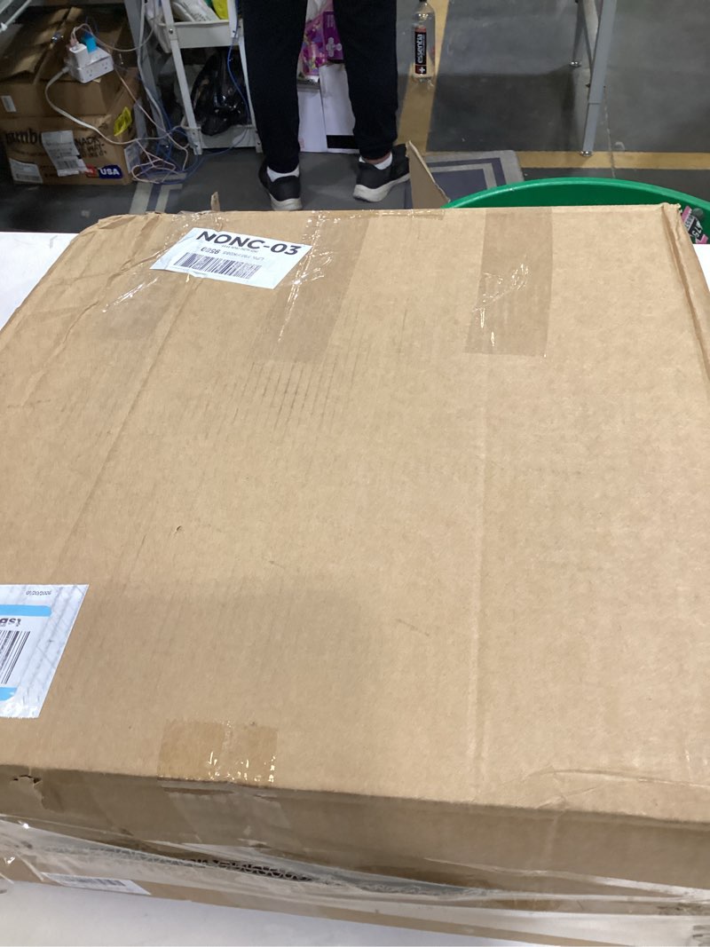 Condition photo showing Good Condition for Rayyl Rolling Stool with Wheels Classic PU Leather - 350lb Large Capacity with Open Quiet Wheels, 360° Swive Adjustable Height, Ultra-Comfort Seat, for Salon Tattoo Work Home SPA Shop Use (Black)