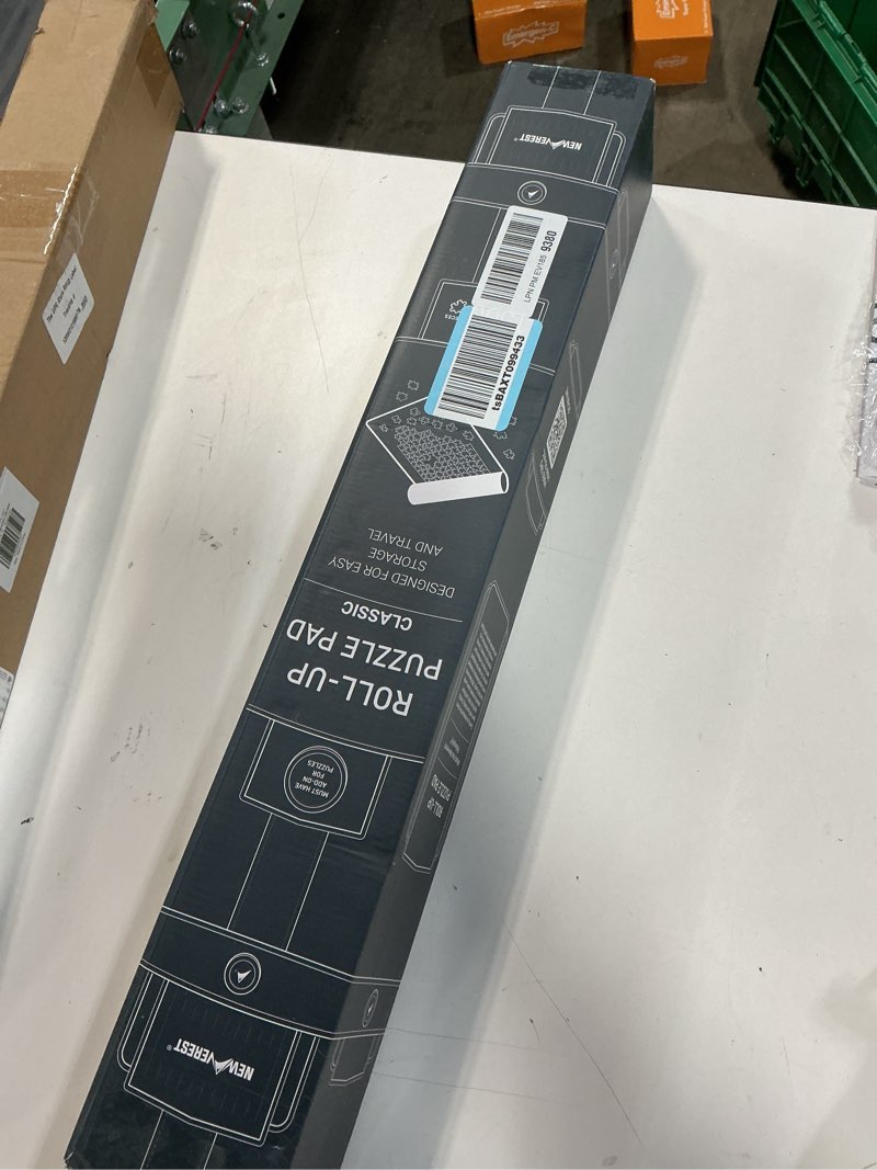 Condition photo showing New/Like New for The Original Newverest Jigsaw Puzzle Mat Roll Up, Saver Pad 46” x 26” Portable Keeper Up to 1500 Pieces with Non-Slip Rubber Bottom & Smooth Top + 3 Puzzle Sorting Trays & Travel-Friendly Storage Bag 1500pcs