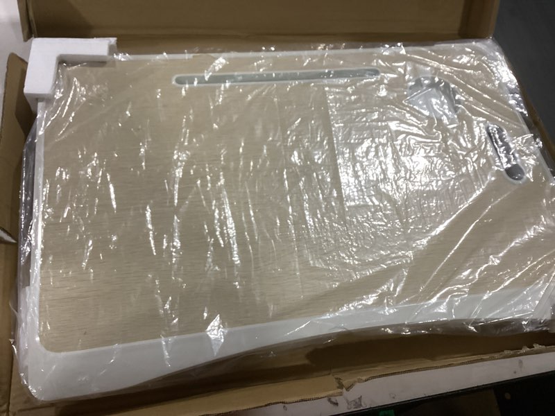 Condition photo showing Good Condition for Amaredom Laptop Bed Desk Tray Bed Table, Foldable Portable Lap Desk Notebook Stand Reading Holder with Storage Drawer and Cup Holder for Eating Breakfast on Bed/Couch/Sofa-White Oak