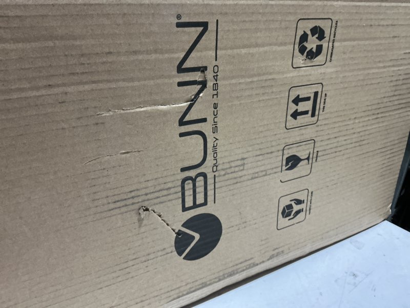 Condition photo showing As Is for bunn 33200.0010 vpr aps commercial pour over air pot coffee brewer (120v/60/1ph)