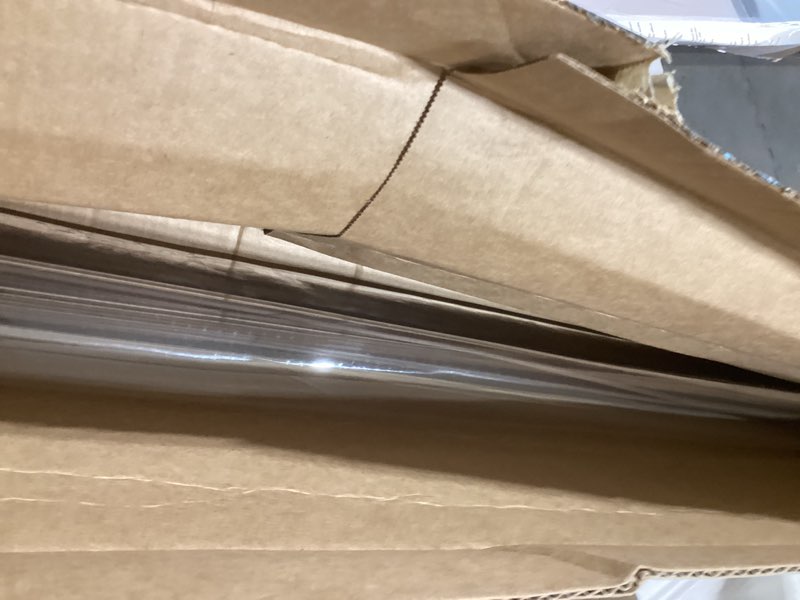 Condition photo showing Good Condition for Clear Table Protector 36 x 60 Inch, 1.5mm Thick Plastic Table Cover, Waterproof PVC Clear Table Cover Protector, Desk Mat Writing Desk Pad for Desktop, Coffee & Dining Room Tabletop 36" x 60" (Rectangular) Crystal Clear