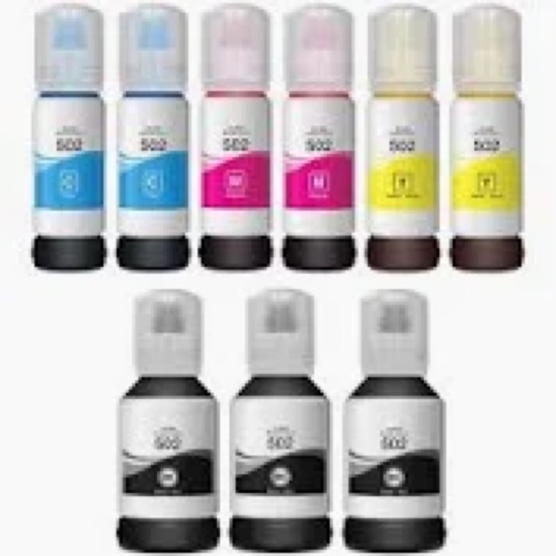 Succwoah Ink Refill Bottles (BK C M Y) 17 Bottles for Ecotank ET-2700 2750 2760 2850 ET-3700 ET-3710