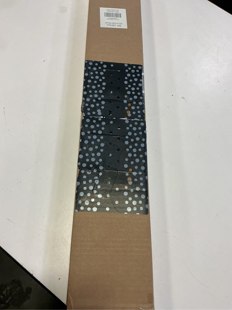 Condition photo showing New/Like New for lazblinds no tools no drill cordless cellular shades, light filtering honeycomb shades for home, thermal insulation blinds for windows, 27" w x 48" h, white light filtering-white 27" w x 48" h