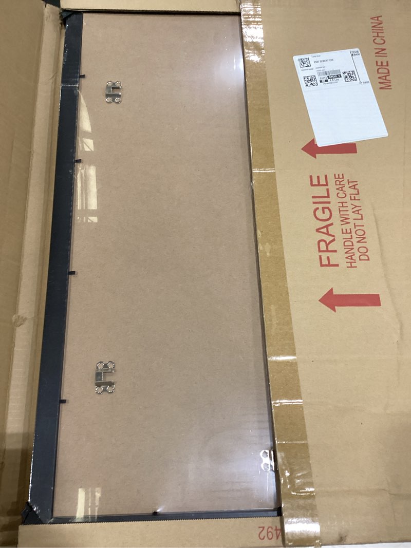 Condition photo showing New/Like New for Annecy 19x27 Picture Frame Black?1 Pack?, 19 x 27 Picture Frame for Wall Decoration, Classic Black Minimalist Style Suitable for Decorating Houses, Offices, Hotels 19x27 Black