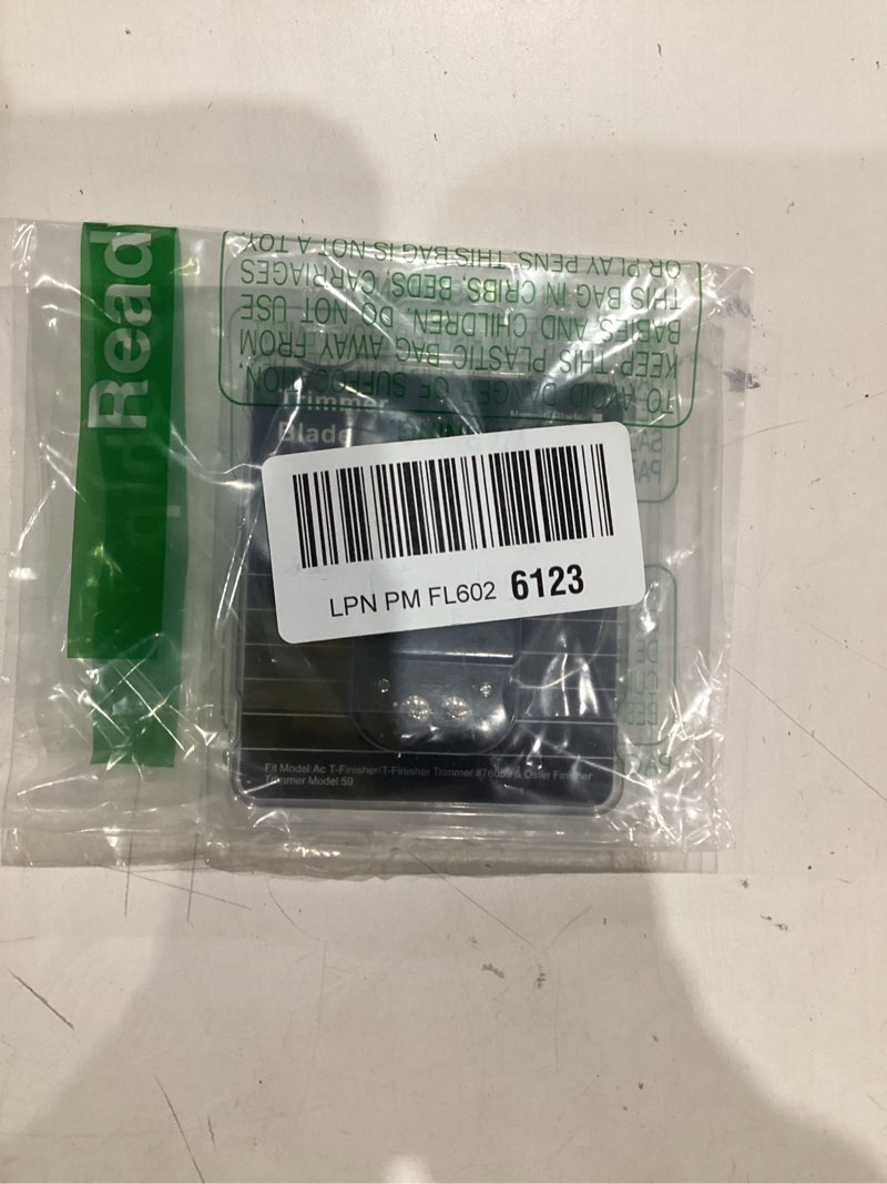 Condition photo showing As Is for T-Blade Replacement,Trimmer Blade Compatible with oster Finisher Trimmer Model 59 and T-Finisher Trimmer Blades,Wide (Black) T-blade?Black?