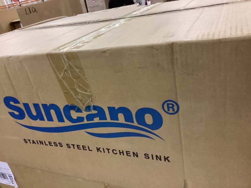 Suncano 33x22 Drop in Kitchen Sink, Top Mount Stainless Steel Sink Workstation, 10”Deep Large Single