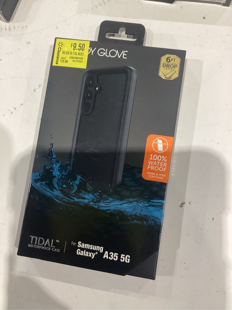 Condition photo showing Good Condition for body glove tidal waterproof phone case for samsung galaxy a35 5g – black/gray