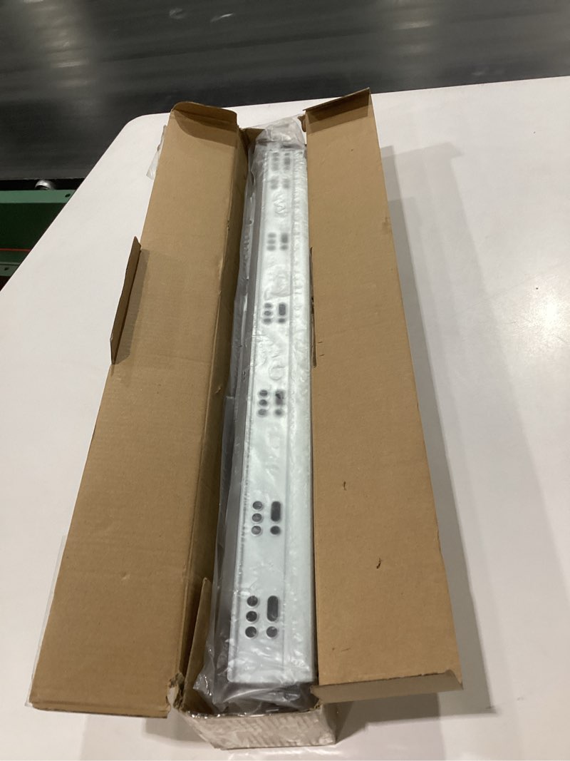 Condition photo showing New/Like New for chibery 1 pair 21 inch 5d undermount soft close drawer slides, full extension, locking device, rear mount brackets, concealed bottom mount rails runners for face frame cabinet, 100 lb load capacity 21 inches 1