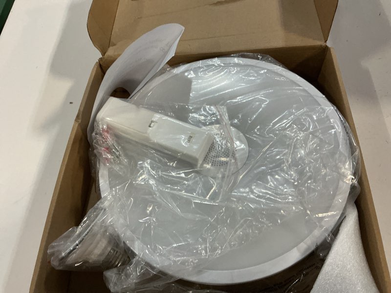 Condition photo showing Good Condition for smart waterproof led flush mount ceiling light fixture,with bluetooth speaker,11 inch,18 watt,dimmable music lamp,rgb color changing light with remote control,for bathroom,shower,bedroom 11 inches white-dimming function+bluetooth