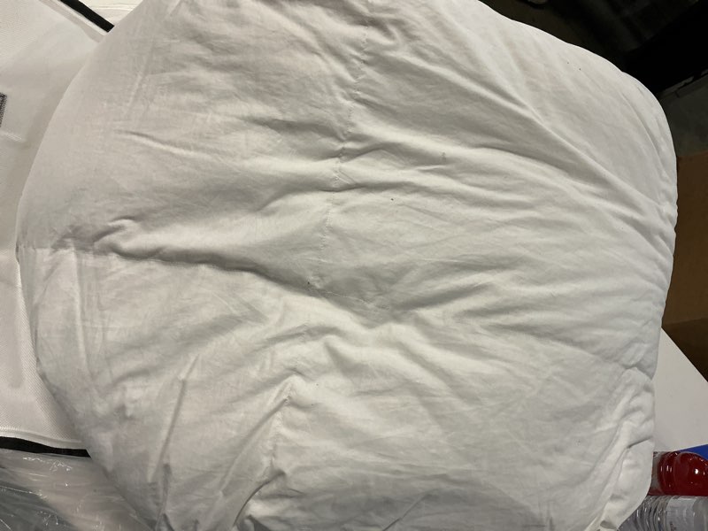 Condition photo showing As Is for premium down duvet insert, king/cal king, down
